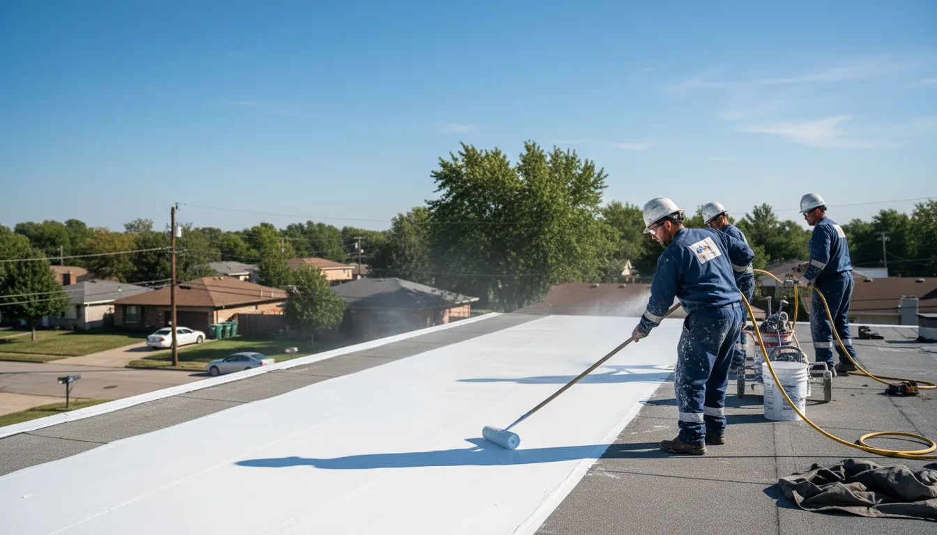 Commercial roof coating in Huntly, VA near me